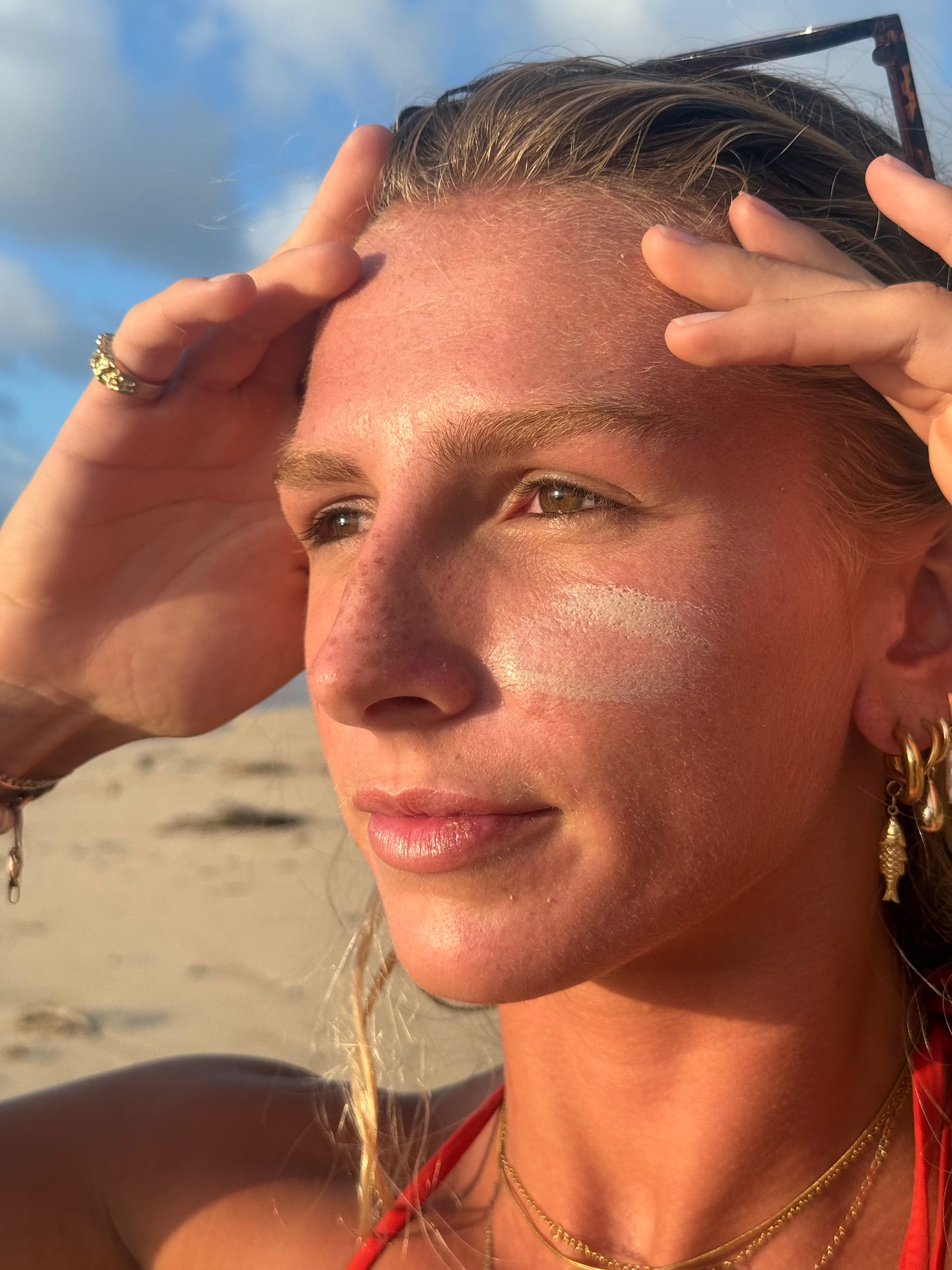 Organic Mineral Surf Paste – Vegan, Reef-Safe, Water-Resistant for Surfers (Tan)