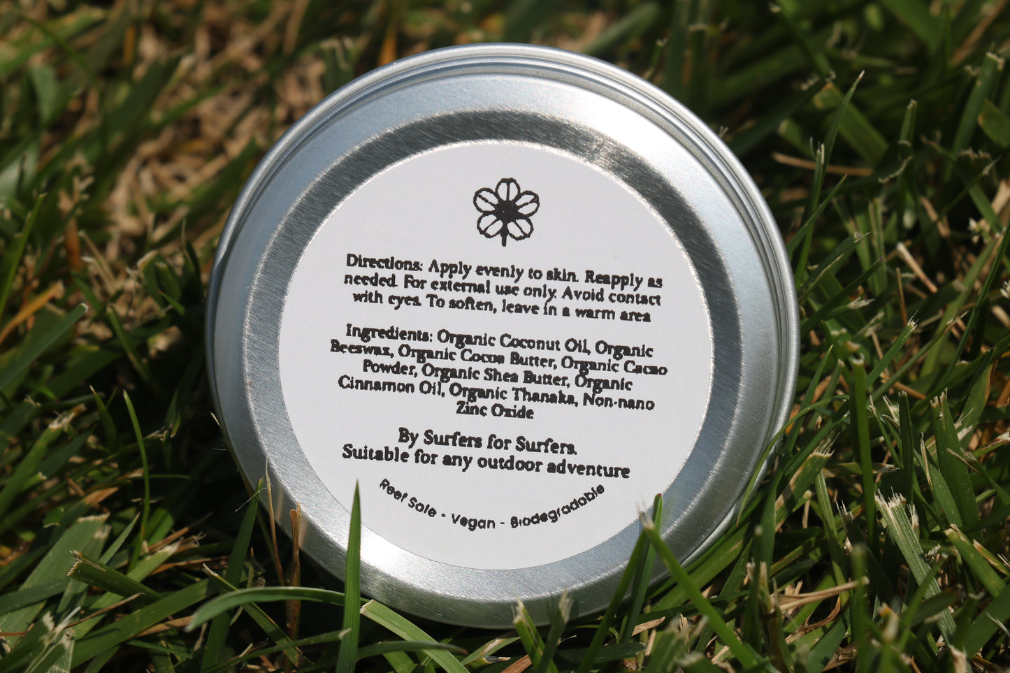 Organic Mineral Surf Paste – Vegan, Reef-Safe, Water-Resistant for Surfers (Tan)